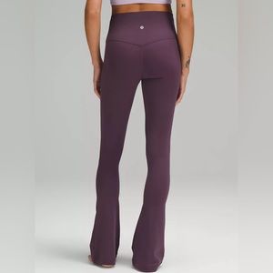 Women's Purple Flared Pants